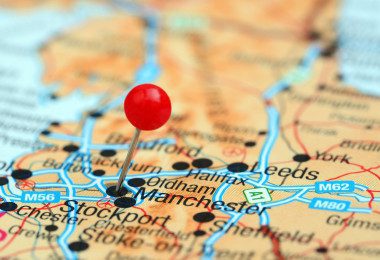 Map of Manchester and surrounding areas