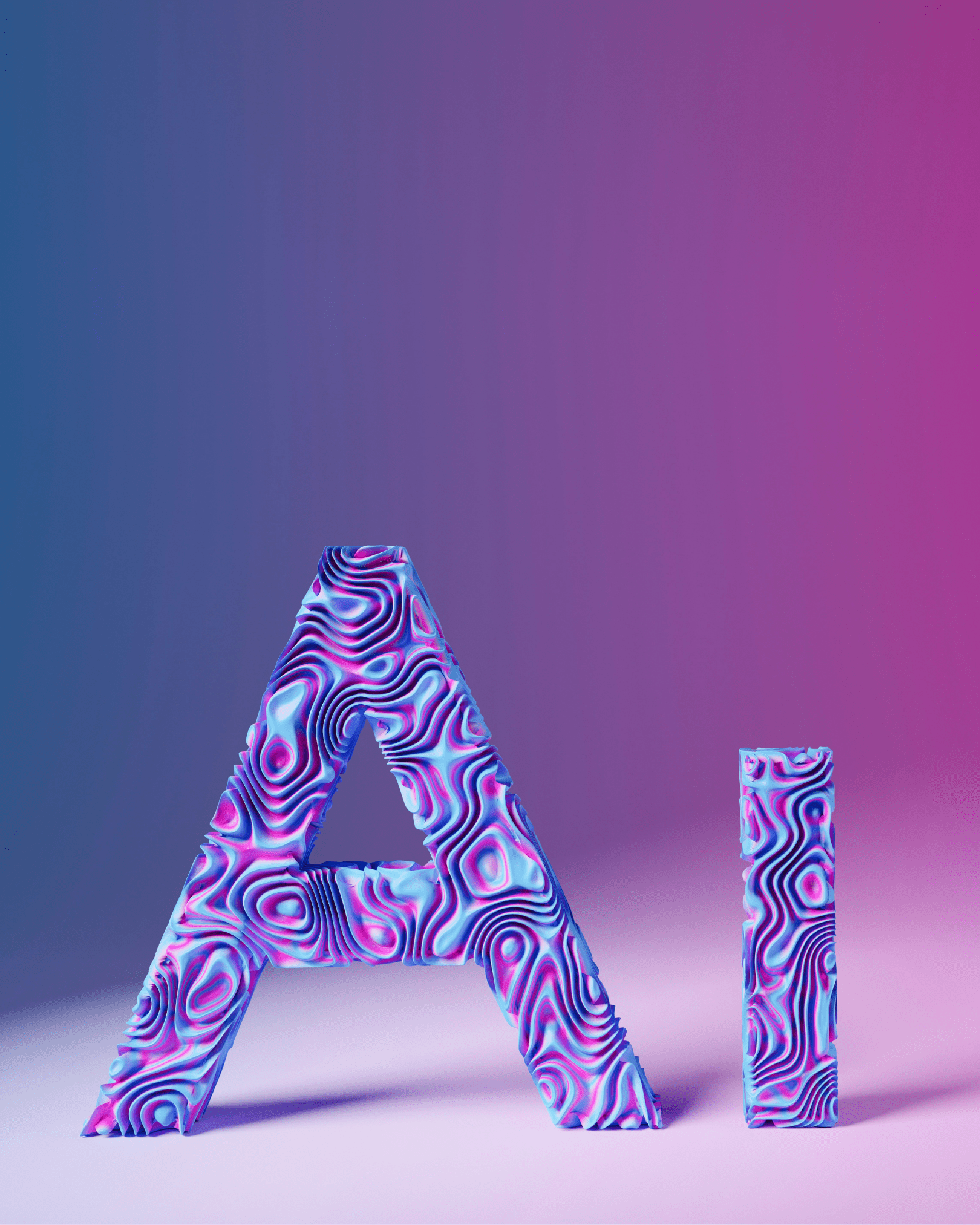3d image of letter A & I
